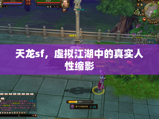 天龙sf，虚拟江湖中的真实人性缩影