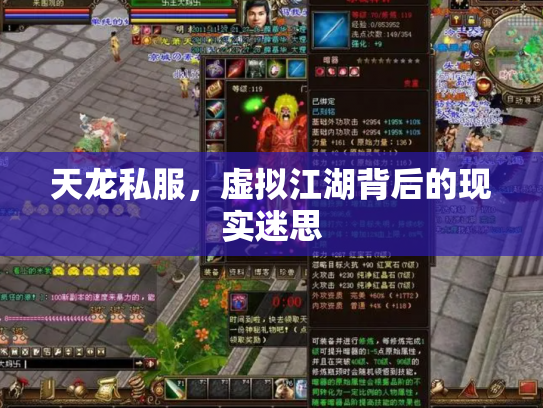 天龙私服，虚拟江湖背后的现实迷思