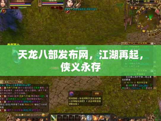 天龙八部发布网，江湖再起，侠义永存