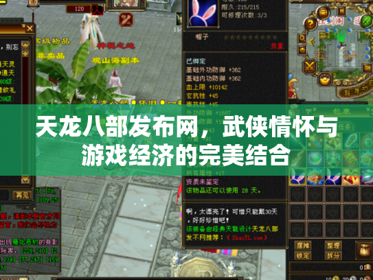 天龙八部发布网，武侠情怀与游戏经济的完美结合
