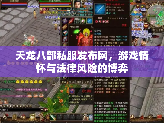 天龙八部私服发布网，游戏情怀与法律风险的博弈