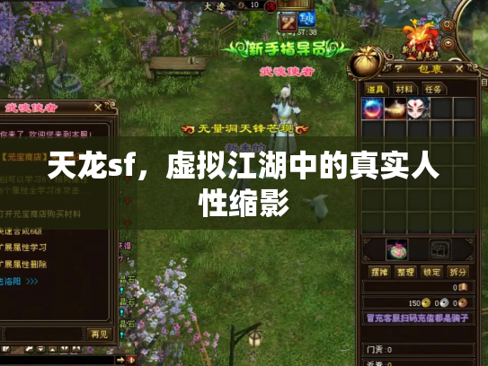 天龙sf，虚拟江湖中的真实人性缩影