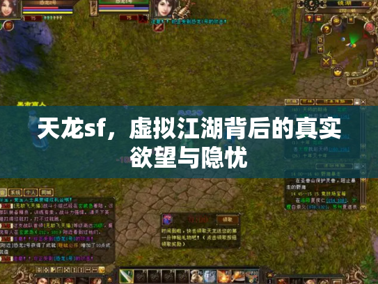 天龙sf，虚拟江湖背后的真实欲望与隐忧