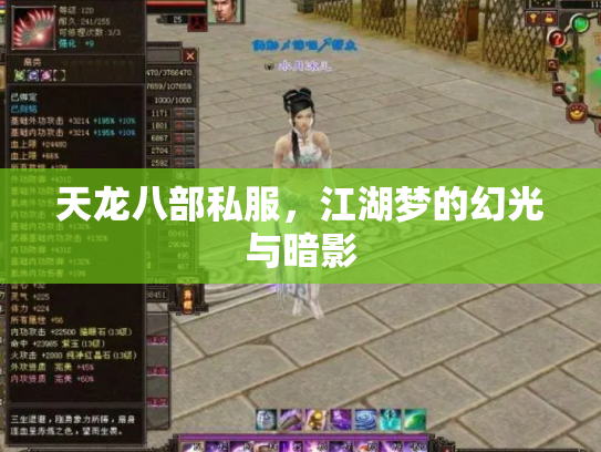 天龙八部私服，江湖梦的幻光与暗影