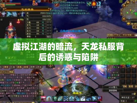 虚拟江湖的暗流，天龙私服背后的诱惑与陷阱
