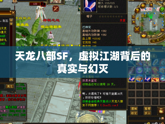 天龙八部SF，虚拟江湖背后的真实与幻灭
