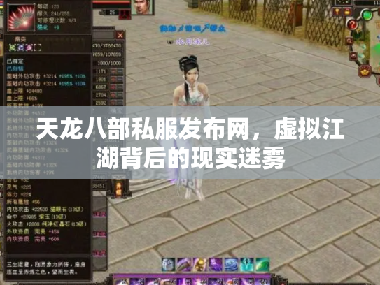 天龙八部私服发布网，虚拟江湖背后的现实迷雾