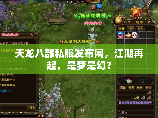天龙八部私服发布网，江湖再起，是梦是幻？