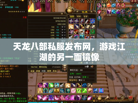 天龙八部私服发布网，游戏江湖的另一面镜像