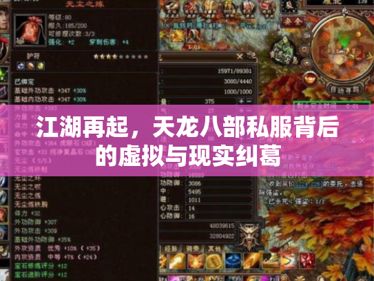 江湖再起，天龙八部私服背后的虚拟与现实纠葛