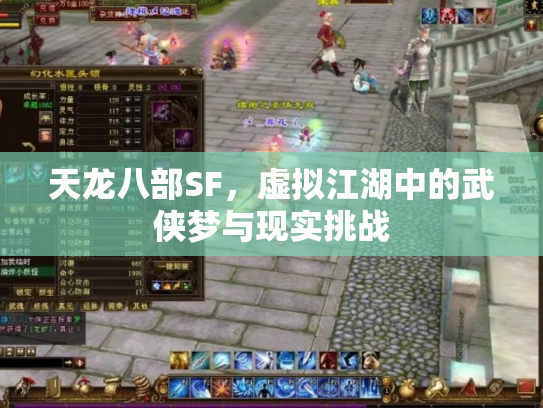 天龙八部SF，虚拟江湖中的武侠梦与现实挑战