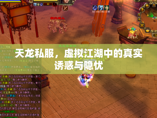 天龙私服，虚拟江湖中的真实诱惑与隐忧