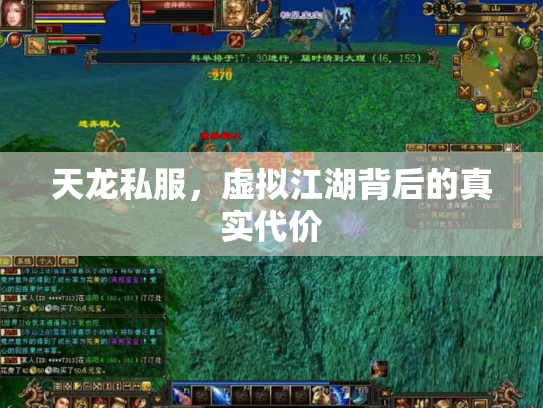 天龙私服，虚拟江湖背后的真实代价
