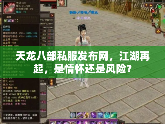 天龙八部私服发布网，江湖再起，是情怀还是风险？