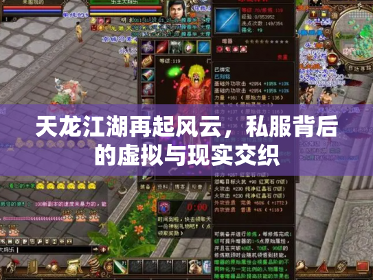 天龙江湖再起风云，私服背后的虚拟与现实交织