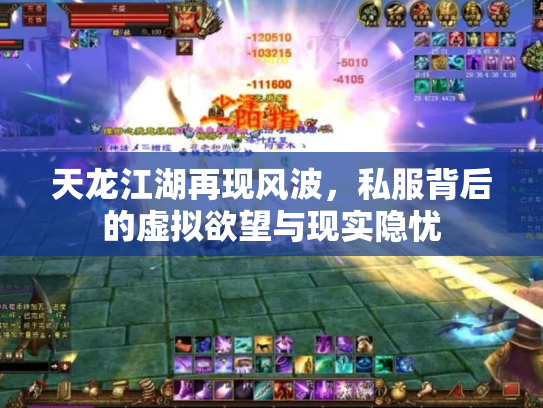 天龙江湖再现风波，私服背后的虚拟欲望与现实隐忧