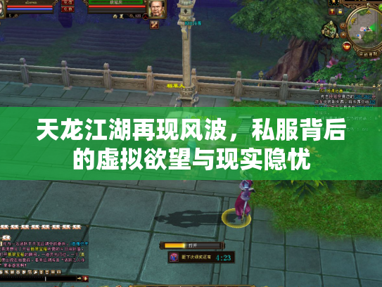 天龙江湖再现风波，私服背后的虚拟欲望与现实隐忧
