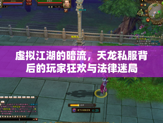 虚拟江湖的暗流，天龙私服背后的玩家狂欢与法律迷局