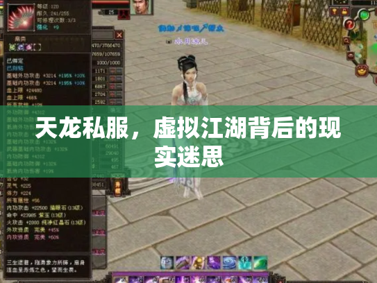 天龙私服，虚拟江湖背后的现实迷思