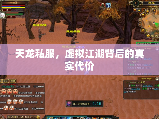 天龙私服，虚拟江湖背后的真实代价