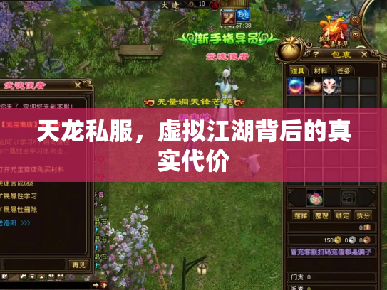 天龙私服，虚拟江湖背后的真实代价