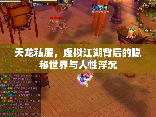天龙私服，虚拟江湖背后的隐秘世界与人性浮沉
