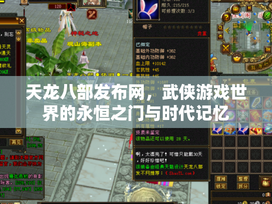 天龙八部发布网，武侠游戏世界的永恒之门与时代记忆