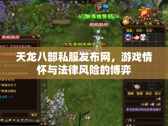 天龙八部私服发布网，游戏情怀与法律风险的博弈