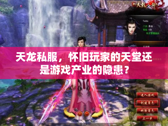 天龙私服，怀旧玩家的天堂还是游戏产业的隐患？