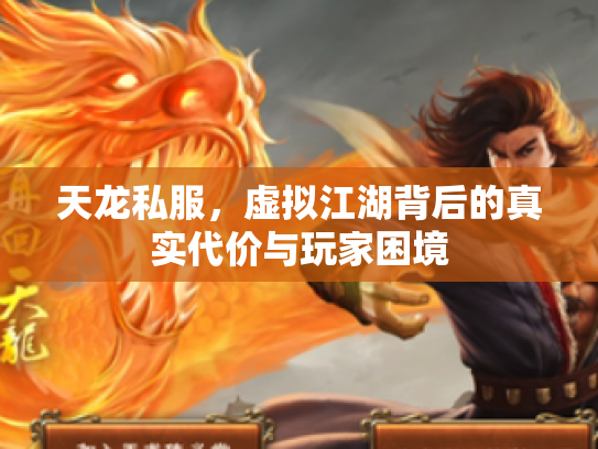 天龙私服，虚拟江湖背后的真实代价与玩家困境