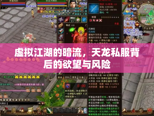 虚拟江湖的暗流，天龙私服背后的欲望与风险