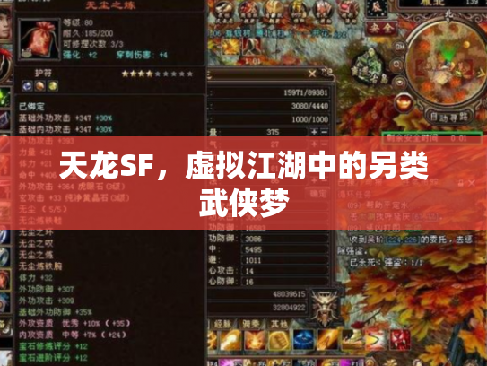 天龙SF，虚拟江湖中的另类武侠梦