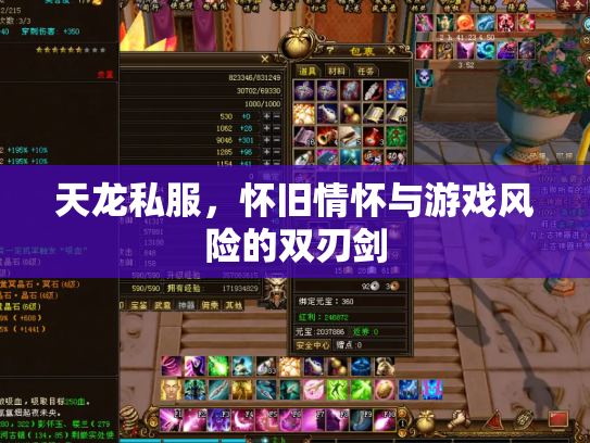 天龙私服，怀旧情怀与游戏风险的双刃剑
