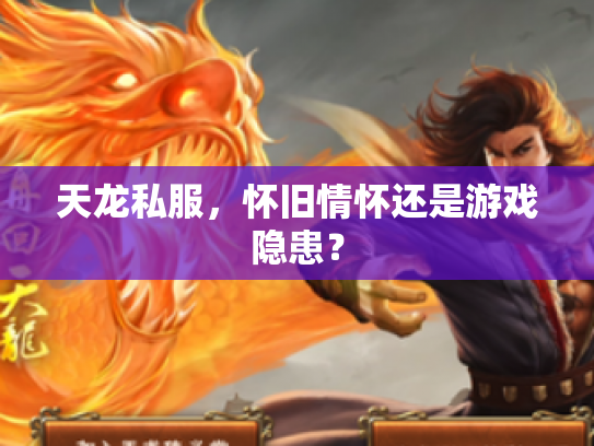 天龙私服，怀旧情怀还是游戏隐患？