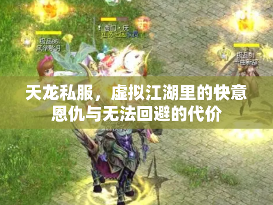 天龙私服，虚拟江湖里的快意恩仇与无法回避的代价