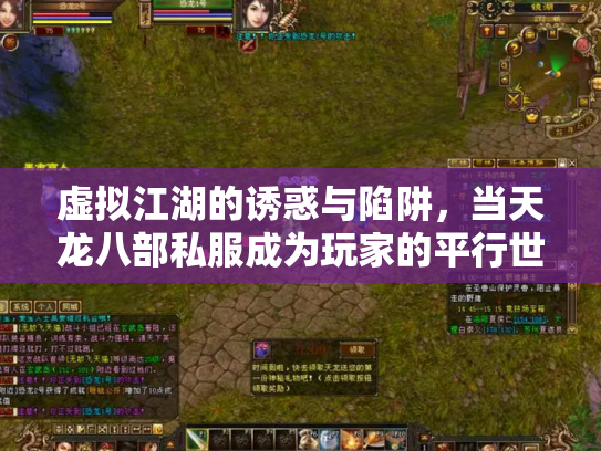 虚拟江湖的诱惑与陷阱，当天龙八部私服成为玩家的平行世界