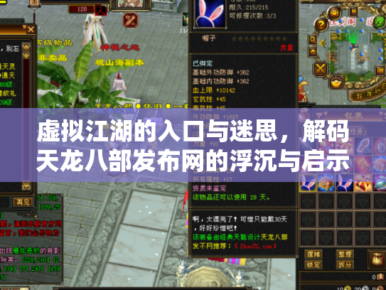 虚拟江湖的入口与迷思，解码天龙八部发布网的浮沉与启示
