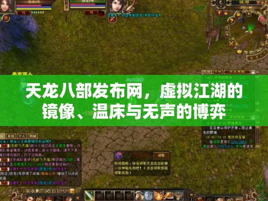 天龙八部发布网，虚拟江湖的镜像、温床与无声的博弈