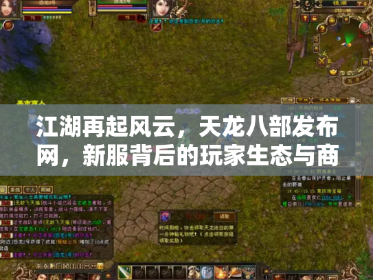 江湖再起风云，天龙八部发布网，新服背后的玩家生态与商业迷局