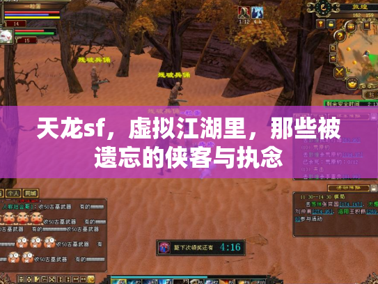 天龙sf，虚拟江湖里，那些被遗忘的侠客与执念