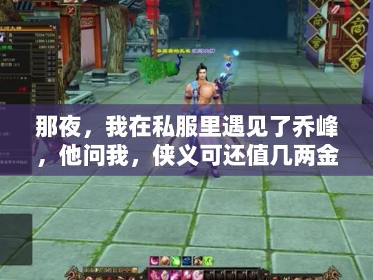 那夜，我在私服里遇见了乔峰，他问我，侠义可还值几两金？