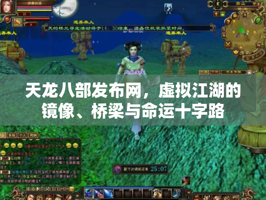 天龙八部发布网，虚拟江湖的镜像、桥梁与命运十字路