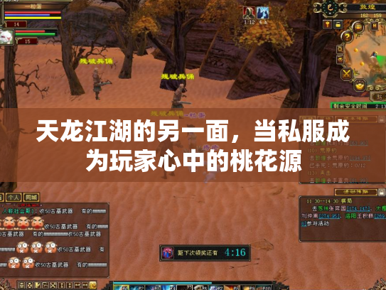 天龙江湖的另一面，当私服成为玩家心中的桃花源