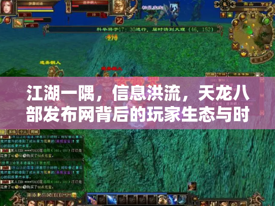 江湖一隅，信息洪流，天龙八部发布网背后的玩家生态与时代变迁