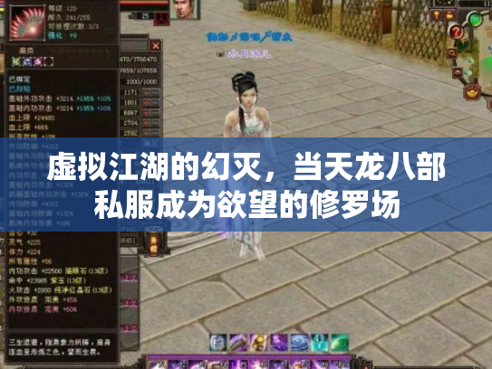 虚拟江湖的幻灭，当天龙八部私服成为欲望的修罗场