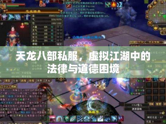 天龙八部私服，虚拟江湖中的法律与道德困境