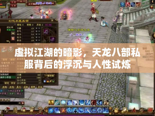 虚拟江湖的暗影，天龙八部私服背后的浮沉与人性试炼