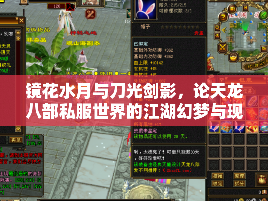 镜花水月与刀光剑影，论天龙八部私服世界的江湖幻梦与现实迷思