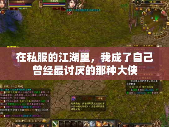 在私服的江湖里，我成了自己曾经最讨厌的那种大侠