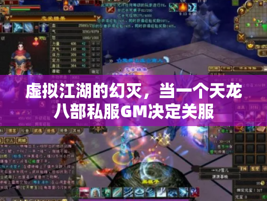 虚拟江湖的幻灭，当一个天龙八部私服GM决定关服